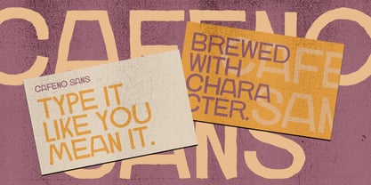 Cafeno Font Poster 3