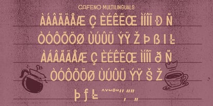 Cafeno Font Poster 10