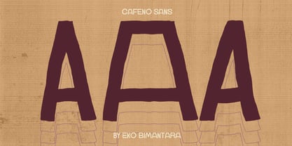 Cafeno Font Poster 2