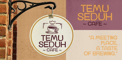 Cafeno Font Poster 4