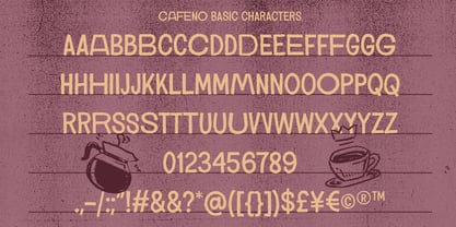 Cafeno Font Poster 9
