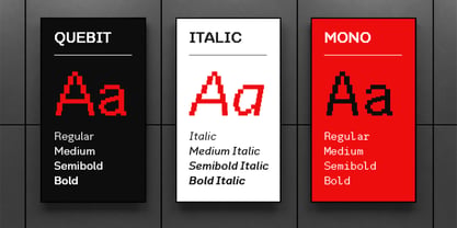 Quebit Font Poster 3
