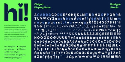 Obigart Font Poster 12