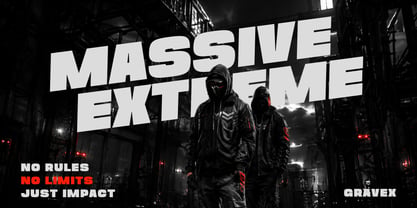 Gravex Massive Font Poster 3