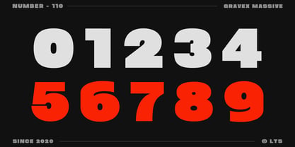 Gravex Massive Font Poster 11