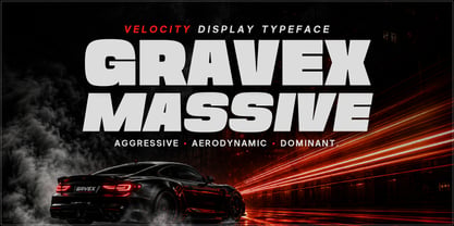 Gravex Massive Font Poster 2
