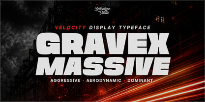 Gravex Massive Font Poster 1