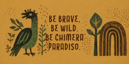 Chimera Paradiso Font Poster 8