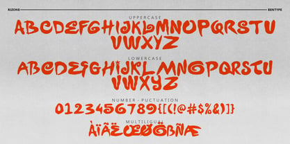 Rizone Font Poster 4