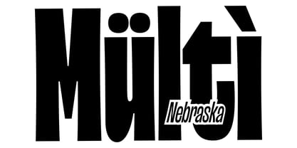 Nebraska Font Poster 14