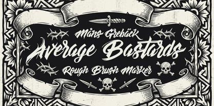 Average Bastards Font Poster 1