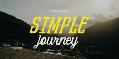 Simple Journey Font Poster 1