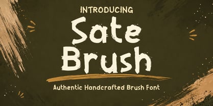 Sate Brush Font Poster 1