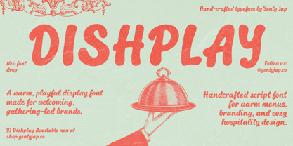 YJ Dishplay Font Poster 3