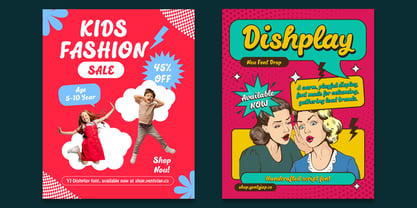 YJ Dishplay Font Poster 4