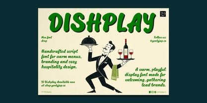 YJ Dishplay Font Poster 6
