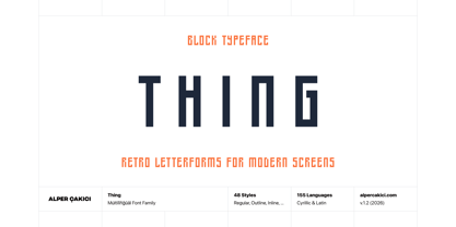 Thing Font Poster 1