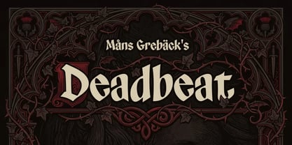 Deadbeat Font Poster 1
