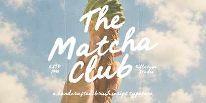 RT The Matcha Club Font Poster 1