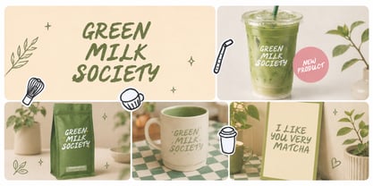 RT The Matcha Club Font Poster 8