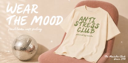RT The Matcha Club Font Poster 5