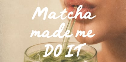 RT The Matcha Club Font Poster 2