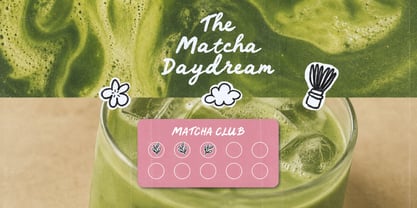 RT The Matcha Club Font Poster 7