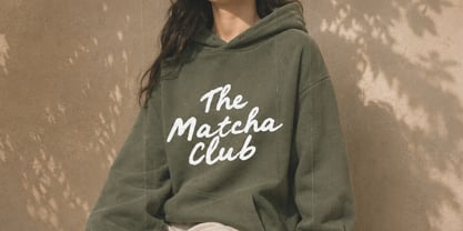 RT The Matcha Club Font Poster 4