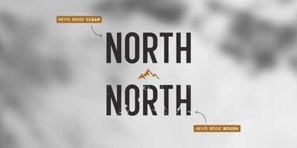 Nevis Ridge Font Poster 2