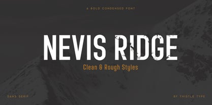 Nevis Ridge Font Poster 1