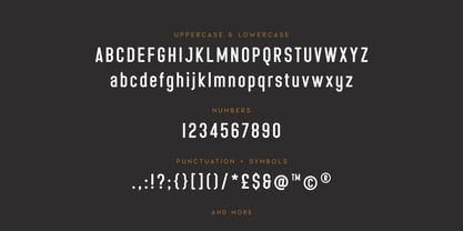 Nevis Ridge Font Poster 3