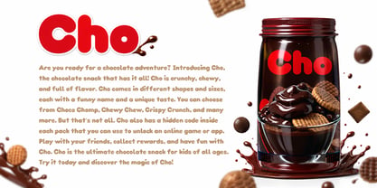 Choco Sans O Font Poster 2