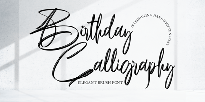 Birthday Calligraphy Font Poster 1