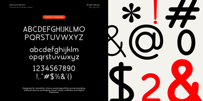 Urema Font Poster 12