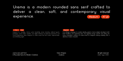 Urema Font Poster 4