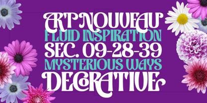 Nouilia Font Poster 14