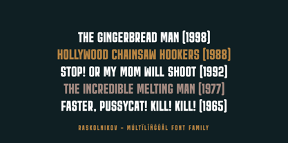 Raskolnikov Font Poster 14