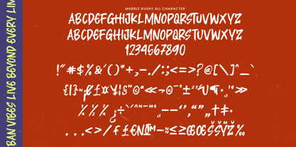 Marble Rushy Font Poster 9