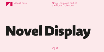 Novel Display Font Poster 1