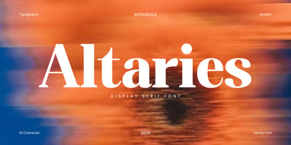 Altaries Font Poster 1