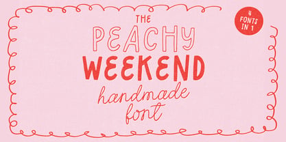 Peachy Weekend Font Poster 1