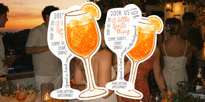 Peachy Weekend Font Poster 3