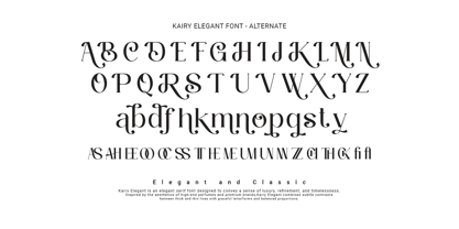 Kairy Elegant Font Poster 5