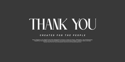 Kairy Elegant Font Poster 8