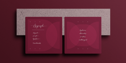 Asgraph Font Poster 5