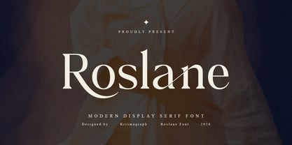 Roslane Font Poster 1