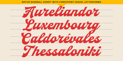 Native Baseball Font Poster 12
