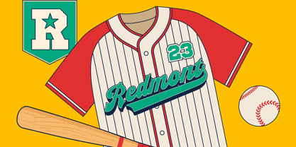 Native Baseball Font Poster 8