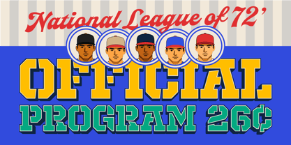 Native Baseball Font Poster 3