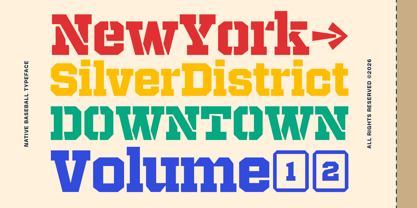 Native Baseball Font Poster 6